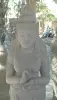 Product image 3 of the product “Standing Dewi Sri, position greetings turning the wheel ,160cm high riverstone grey ”